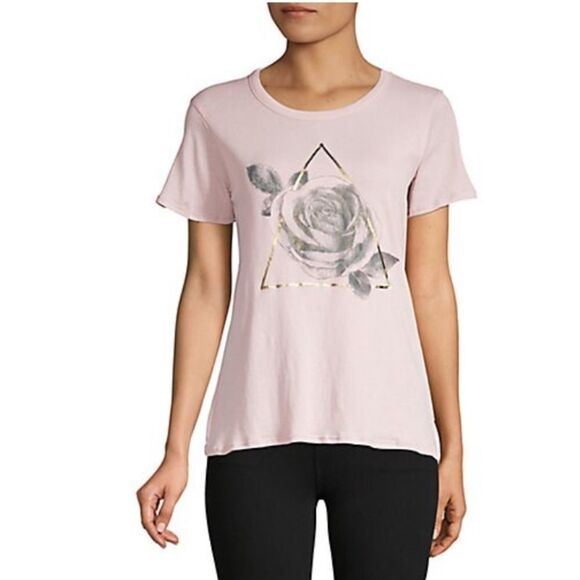 Chaser Rose & Triangle T-Shirt Pink Small - Picture 1 of 1